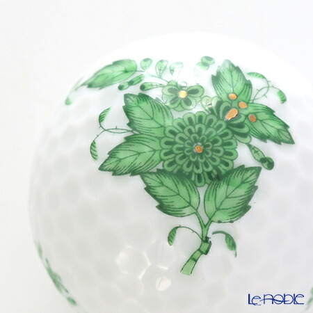 ヘレンド Herend アポニーグリーン 0 00 ゴルフボール型オブジェ 置物 インテリア Giosenglish Com