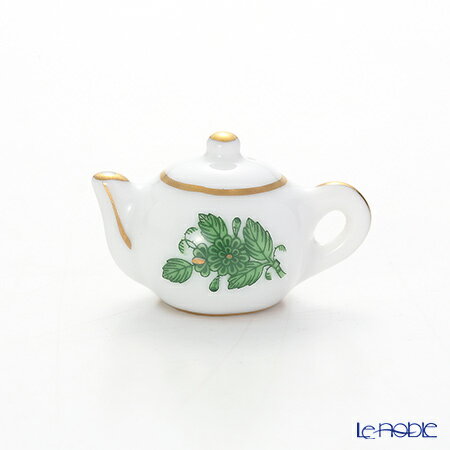 【P10倍・クーポン】ヘレンド (HEREND) ペンダントトップ AV 08142-0-47 ティーポット アポニーグリーン HEREND ブランド