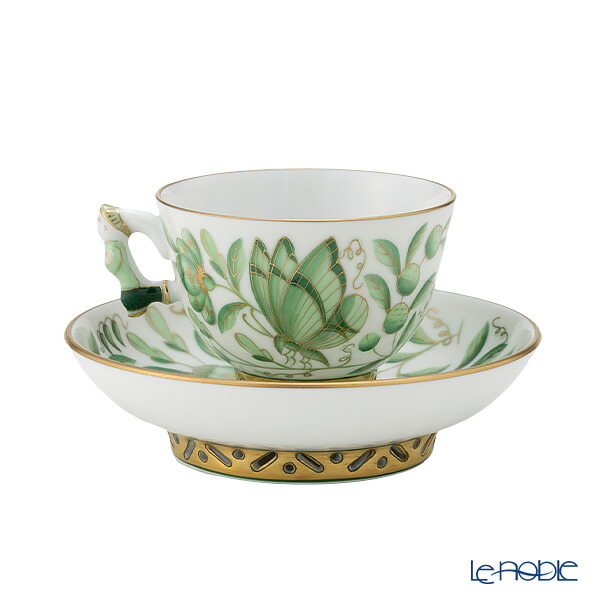残りわずか ヘレンド Herend シノワズリ 中国趣味 東方の楽園 グリーン Zova 0 21 マンダリン スモールカップ ソーサー コーヒ カップ おしゃれ かわいい 食器 ブランド 結婚祝い 内祝い マグカップ ティーカップ
