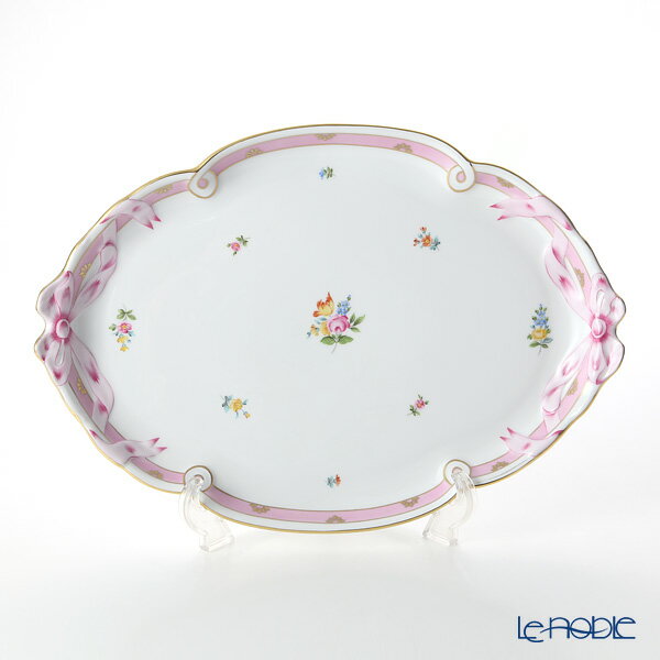 売れ筋新商品 皿 プレート 38cm パーティートレイ 400 0 00 Rtfp ピンク ローズチューリップ ヘレンド Herend プレート 内祝い 結婚祝い ブランド 食器 お皿 皿 Cibaut Com Ar