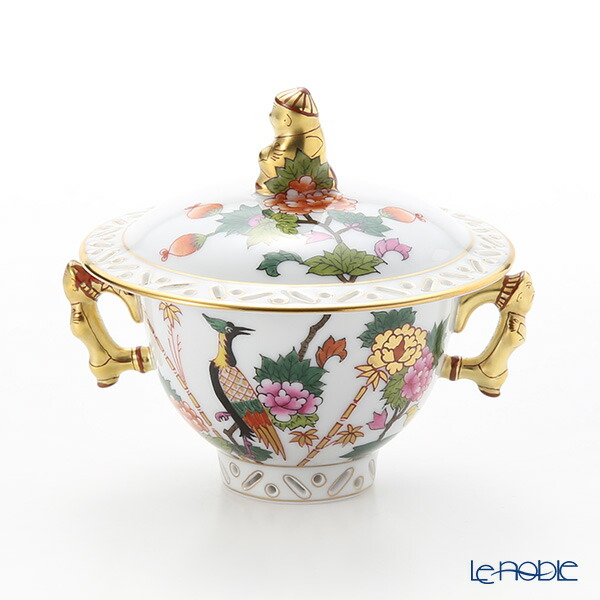 ヘレンド シノワズリーポットとお茶碗蓋付き2つ ヘレンド シノワズリー