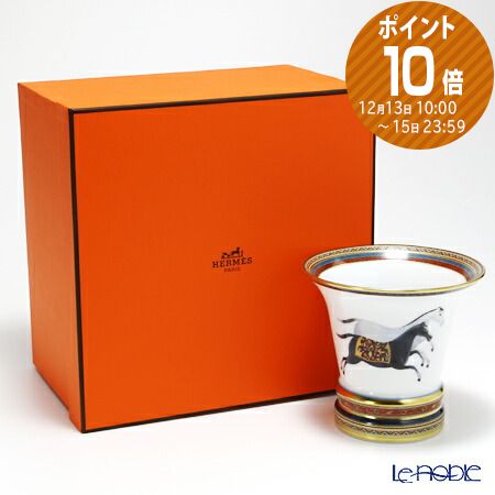 楽天市場】HERMES エルメス トールベース フラワーベース インテリア