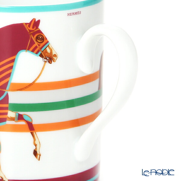 楽天市場 ポイント10倍 エルメス Hermes 馬着 シュバル ラ クーベルチュール マグカップ 300ml レッド p おしゃれ かわいい 食器 ブランド 結婚祝い 内祝い ブランド洋食器の店ル ノーブル