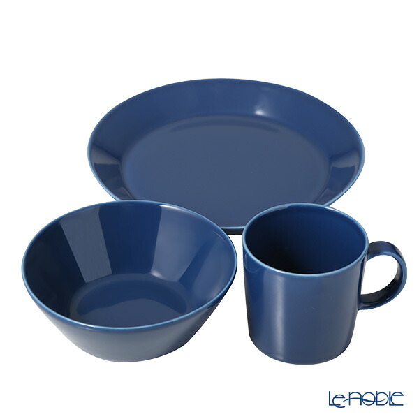 【P10倍・クーポン】イッタラ (iittala) ティーマ マグカップ＆プレート＆ボウル 3点セット ヴィンテージブルー 北欧食器 フィンランド 食器セット