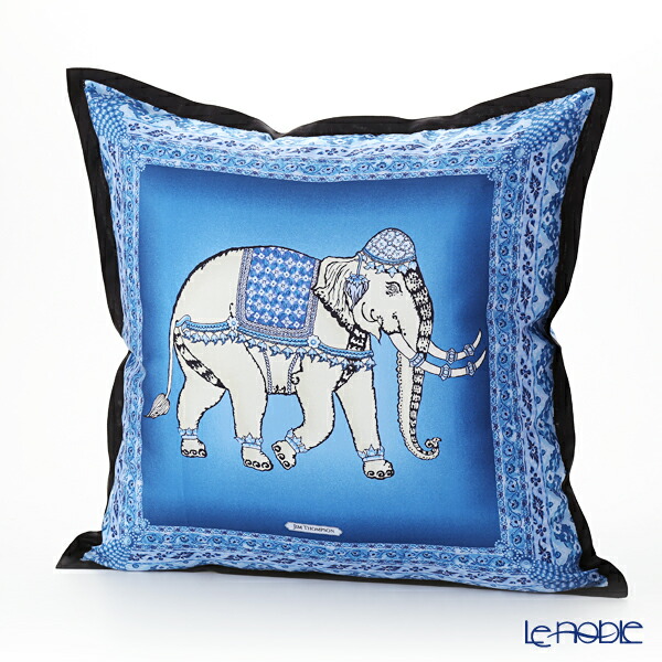Le Noble Jim Thompson Cushion Cover Silk Frill 70 006a Elephant