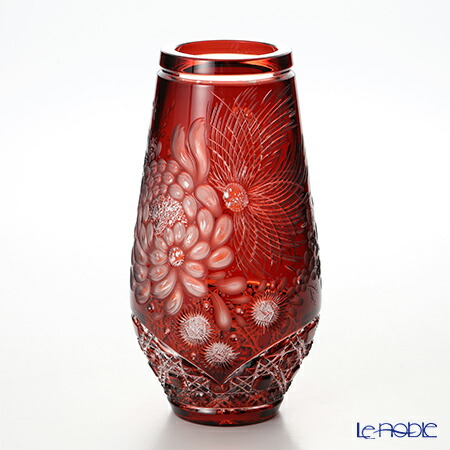当日出荷 マイセン Meissen マイセンクリスタル 花瓶 キク レッド 45cm 5 F 45r フラワーベース おしゃれ ギフト のオシャレな Ncbusinessjournal Org