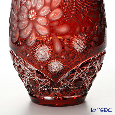 当日出荷 マイセン Meissen マイセンクリスタル 花瓶 キク レッド 45cm 5 F 45r フラワーベース おしゃれ ギフト のオシャレな Ncbusinessjournal Org