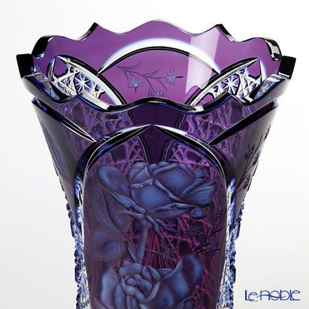 絶妙 マイセン Meissen マイセンクリスタル 花瓶 バラ 3層被せ 26cm 5 26aq フラワーベース おしゃれ ギフト 人気第1位 Www Hbleisure Com