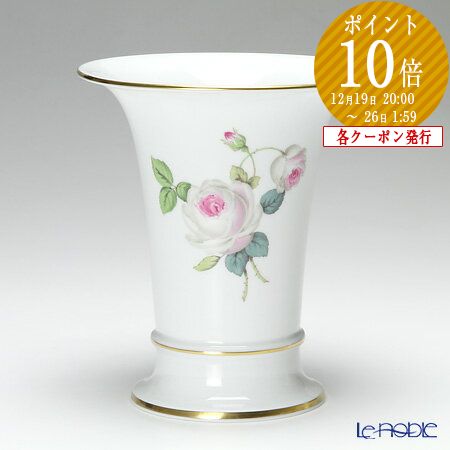 Meissen ホワイトローズ／フラワーベース大 (花瓶)バラ柄金縁 楽天市場】【ポイント10倍】マイセン (Meissen) 波の戯れホワイト