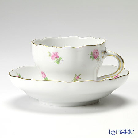 【P10倍・クーポン】マイセン (Meissen) スキャタードフラワー/ローズ 019110/00582 コーヒーカップ&ソーサー 200ml 白磁器 ブランド食器 散らし小花 コーヒーカップアンドソーサー