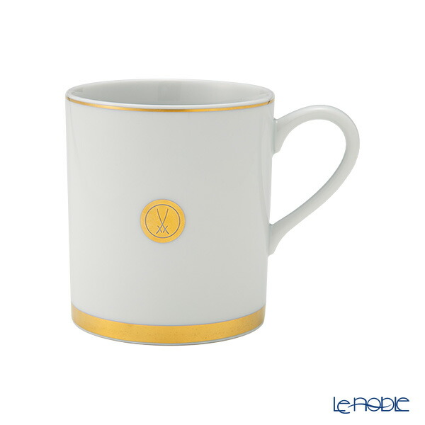 マイセン (Meissen) スウォード ラグジュアリーゴールド 99A372-36575 マグ 9cm／250ml /// マグカップ 金 シンプル 磁器 コーヒー 紅茶 おしゃれ ハイブランド 高級 洋食器 ドイツ 小さめ // ギフト プレゼント 贈り物 誕生日 結婚祝い 還暦祝い