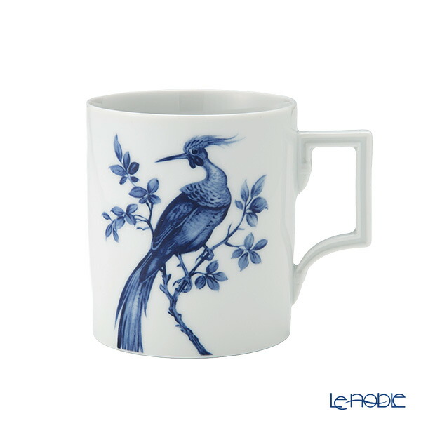 マイセン (Meissen)ブルーバード マグカップ 240ml 高さ9cm 79A460／55810 /// 青 鳥 食洗機対応 磁器 コーヒー 紅茶 おしゃれ ハイブランド 高級 洋食器 ドイツ 小さめ 底が平ら // ギフト プレゼント 贈り物 誕生日 結婚祝い 還暦祝い 退職祝い｜ブランド洋食器の店ル・ノーブル