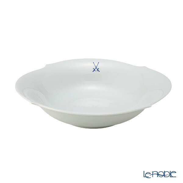 マイセン (Meissen) 剣マーク コレクション 825001／28439 サラダディッシュ 22cm 白磁器 ブランド食器 ボウル 鉢｜ブランド洋食器の店ル・ノーブル