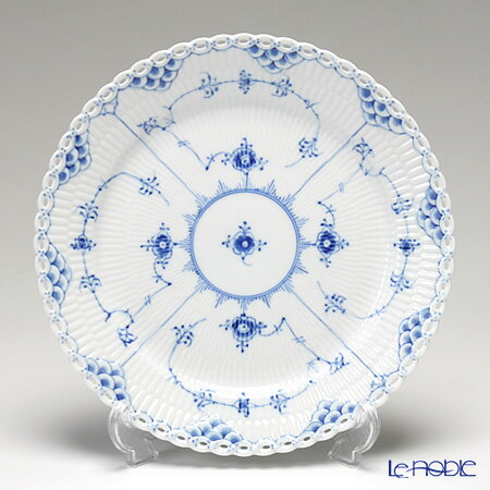 【楽天市場】ロイヤルコペンハーゲン (Royal Copenhagen) ブルー フルーテッド フルレース プレート(フラット) 25cm 1103625／1017239 北欧 ブルーフルー