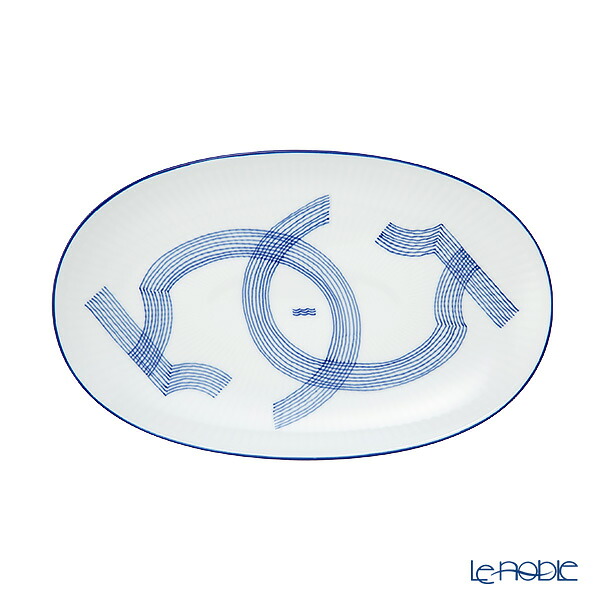 【P10倍・クーポン】ロイヤルコペンハーゲン (Royal Copenhagen) モチーフ オーバルディッシュ 23cm 1075816 ロイヤルコペンハーゲン Royal Copenhagen ブランド食器 プレート お皿 ディッシュ|ブランド洋食器の店ル・ノーブル