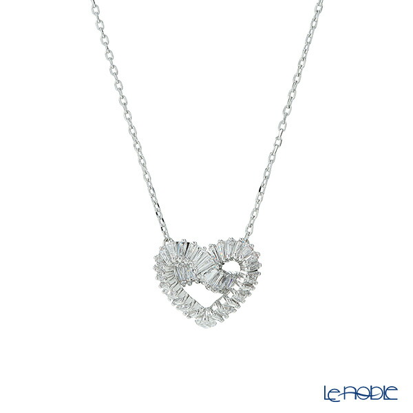【P10倍・クーポン】スワロフスキー ペンダント Matrix ハート ホワイト/ロジウム SW5647924 23SS Swarovski ネックレス ペンダント|ブランド洋食器の店ル・ノーブル
