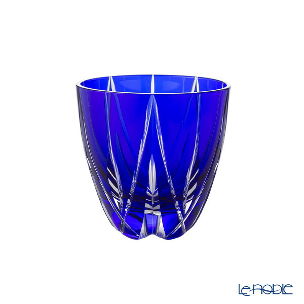 【伝統工芸】田島硝子 江戸切子 星華紋 ぐい呑み 瑠璃 75ml TK21-301-1B /// グラス 日本酒 青色 ガラス おしゃれ 冷酒 焼酎グラス 酒器 高級 手作り 日本製 男性 宅飲み 和食器 // ギフト プレゼント 贈り物 還暦祝い 敬老の日 父の日 古希 記念品