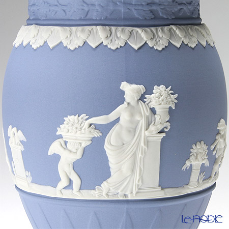 ウェッジウッド Wedgwood ジャスパー ペールブルー 結婚祝い フラワーベース おしゃれ ギフト ウエッジウッド お祝い ボーンティフルベース cm 内祝い 花瓶