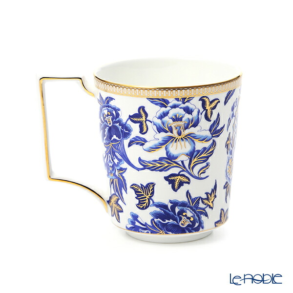 【10/1クーポン・P10】 ウェッジウッド (Wedgwood) ハイビスカス マグカップ 300ml /// WEDGWOOD 青 ブルー ボーンチャイナ 花柄 大人可愛い ウエッジウッド おしゃれ ブランド 高級 イギリス 洋食器 輸入雑貨 陶磁器 ヨーロッパ // ギフト プレゼント 贈り物 誕生日