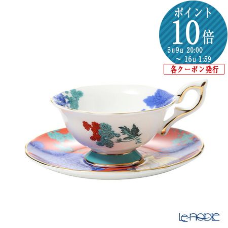 ウェッジウッド (Wedgwood) ワンダーラスト ミッドナイトクレーン ティーカップ＆ソーサー ウエッジウッド 結婚祝い 内祝い お祝い おしゃれ かわいい 食器 ブランド 出産内祝い 出産祝い 結婚内祝い