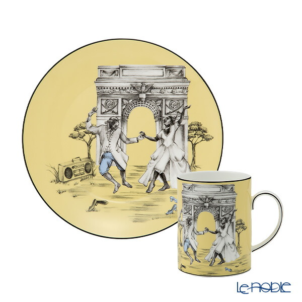 【P10倍・クーポン】ウェッジウッド (Wedgwood) シーラ・ブリッジス プレート 20cm ＆マグカップ 2ピースセット ダンシング ウエッジウッド Wedgwood 食器セット