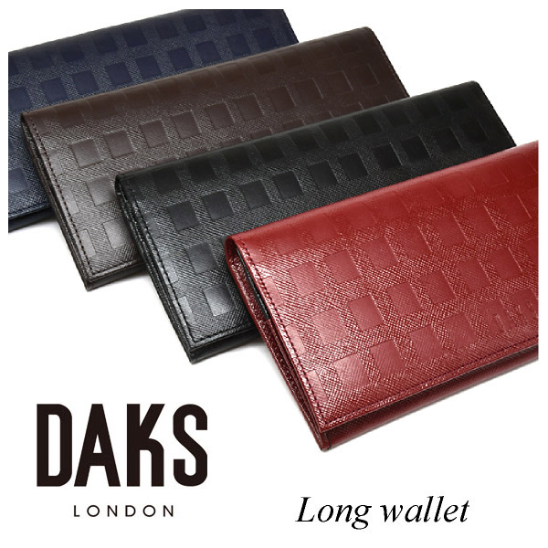 DAKS(ダックス)チェッカーエンボス 長金入れ  「ダックス」 DP25016
