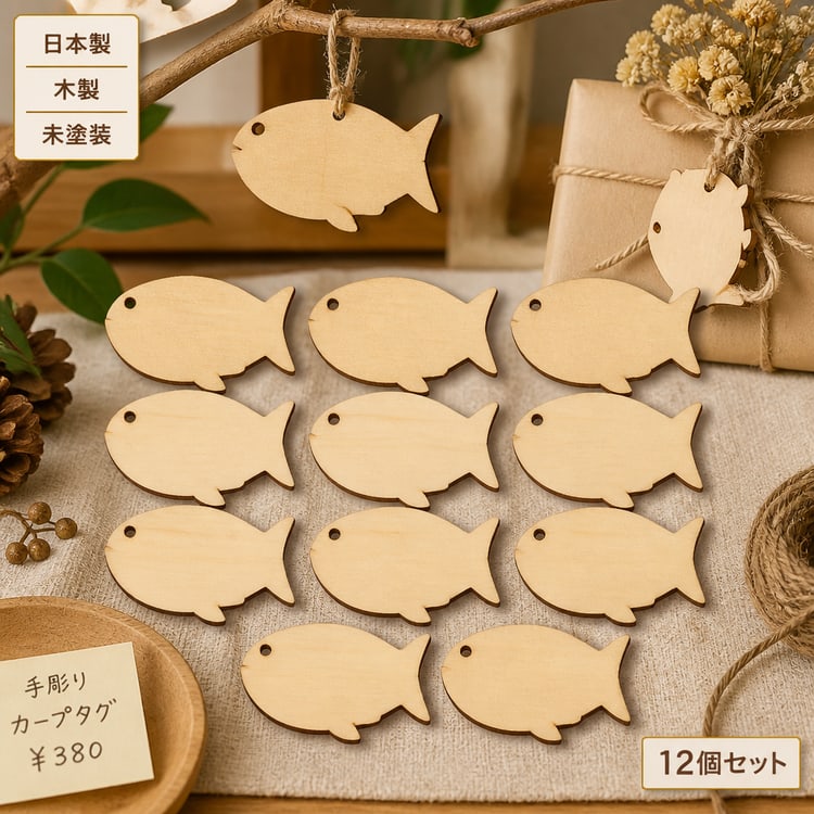 木製オーナメント 鯉 こどもの日