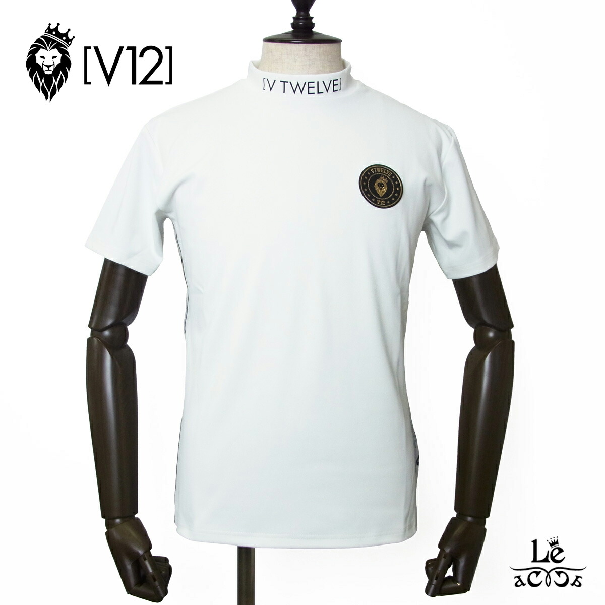 【楽天市場】V12 golf ヴィトゥエルヴ ゴルフ モックネック カットソー 半袖 シャツ ゴルフウエア 吸汗 速乾 メンズ サイドテープ