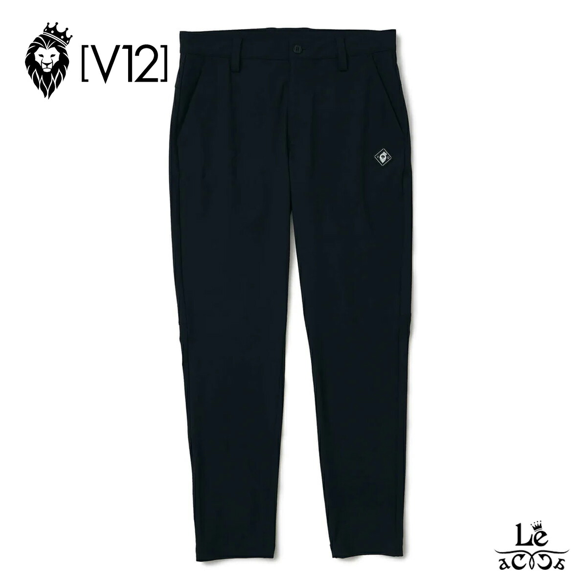 【クーポン対象】V12 golf ヴィトゥエルヴ ゴルフ メンズ パンツ ロゴ BS PANTS ゴルフウエア スラックス ブラック 黒 ブランド 春夏 国内正規品 25300【送料無料】