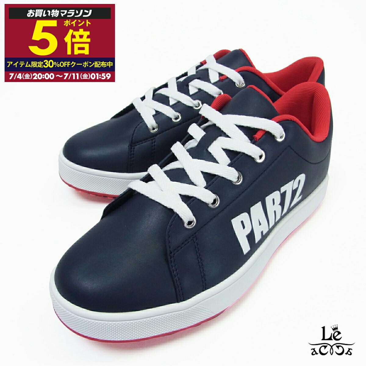 【7/31迄ポイント10倍】【30％OFF】PAR72 パーセッタンタドゥエ スパイクレス ゴルフ シューズ PA5PFZ01 メンズ スパイクレスシューズ ゴルフ ネイビー パー72 イタリア ブランド 国内正規品 9900【送料無料】画像