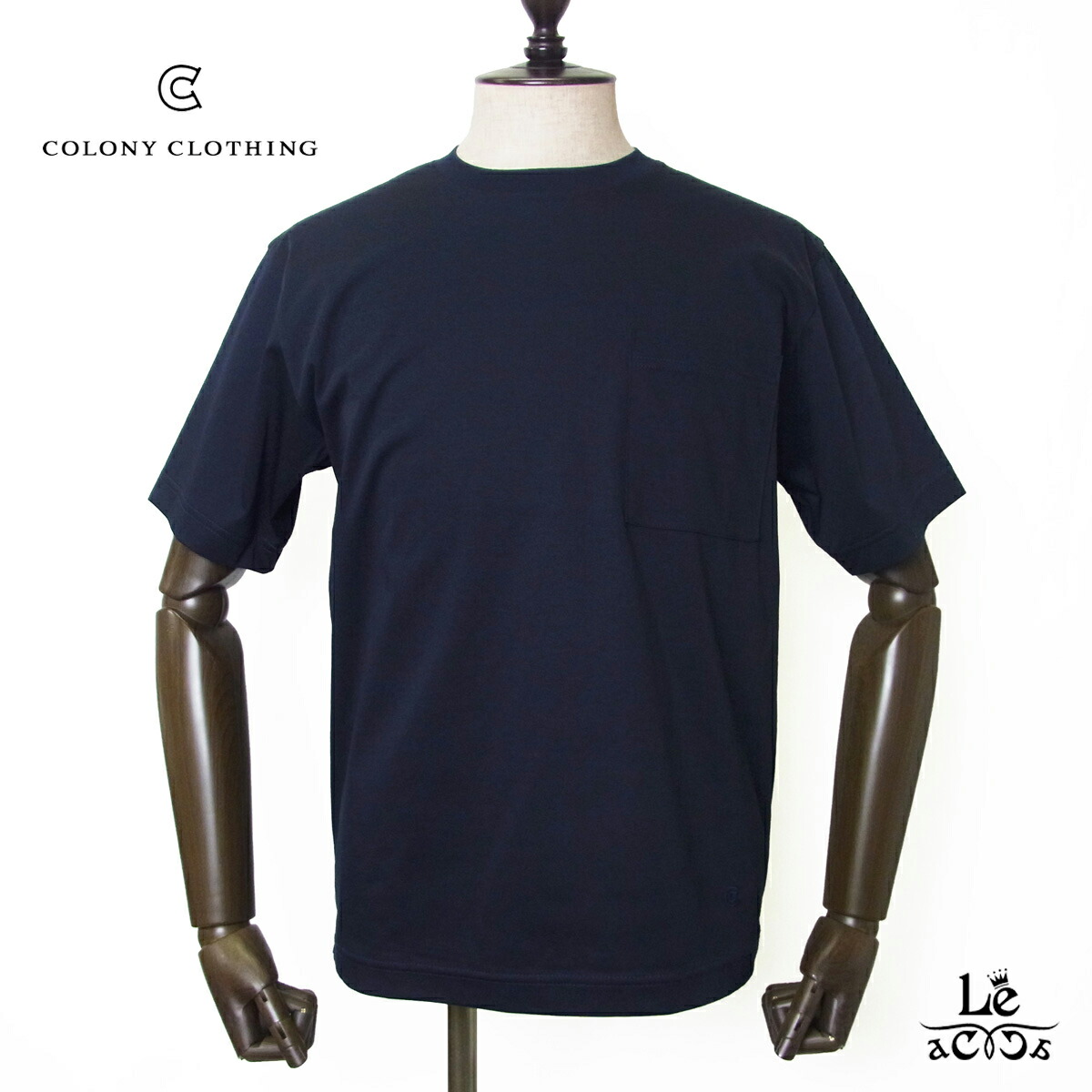 【30％OFF】COLONY CLOTHING コロニークロージング Tシャツ クルーネック ポケットTEE CC2401-T01 メンズ 半袖 ネイビー 春夏 ブランド 国内正規品【送料無料】【追跡可能メール便】 8,301円