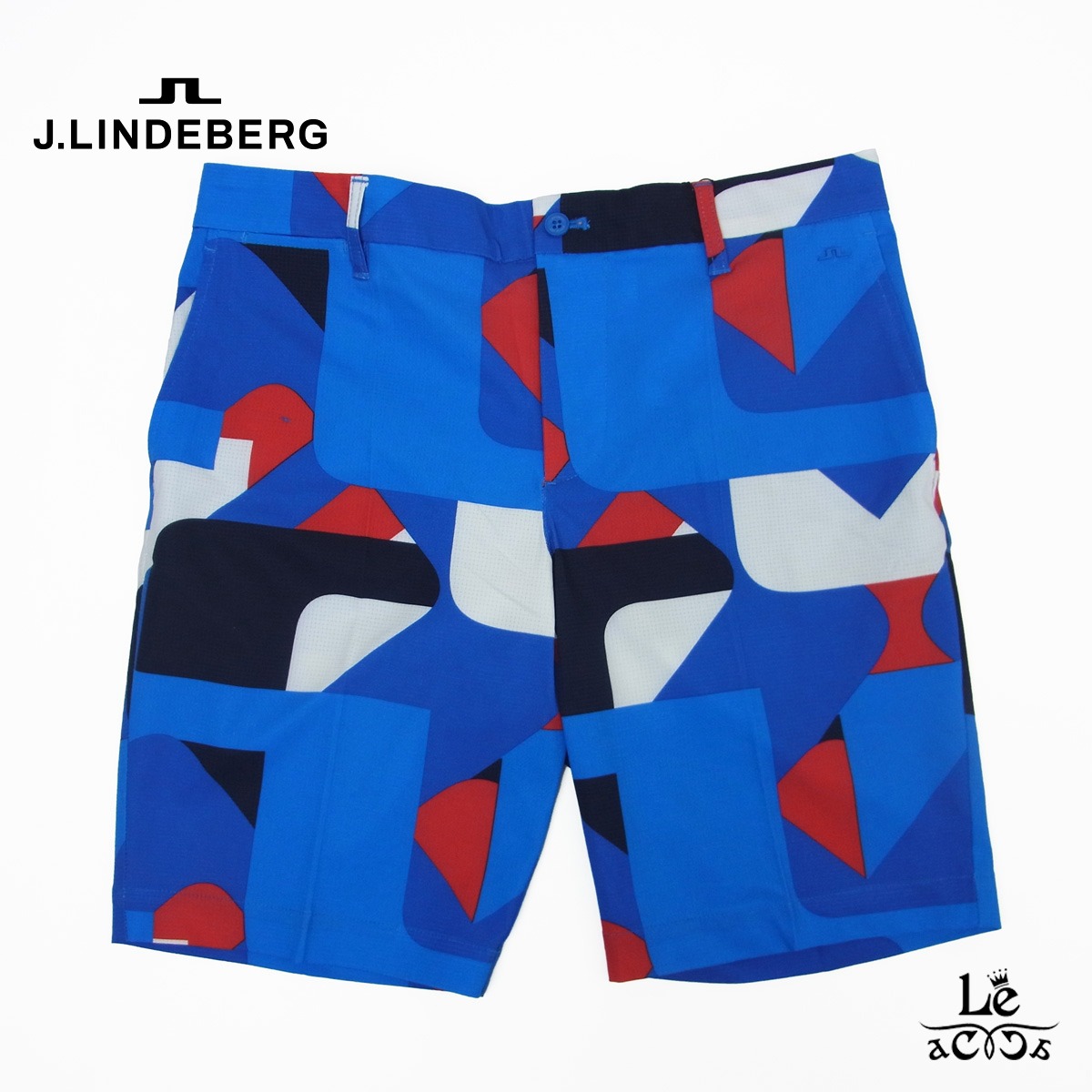 J.LINDEBERG ハーフパンツ　ブルー系　ゴルフ　メンズ　サイズ32 J.LINDEBERG ハーフパンツ ブルー系 ゴルフ メンズ サイズ32 J