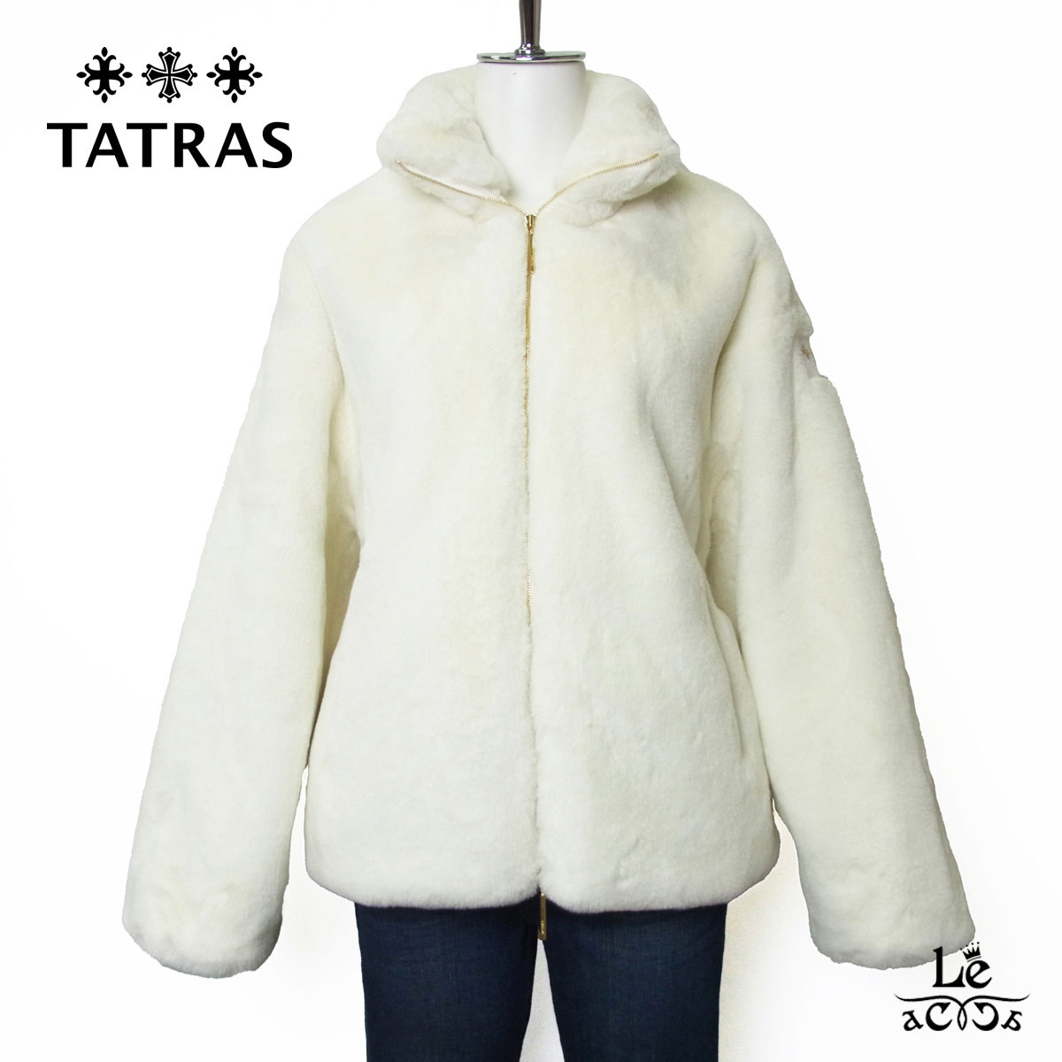 【ポイント5倍】TATRAS タトラス レディース ボアブルゾン バルブラ BARBRA ボア ジャケット エコファー ブルゾン ホワイト 白 25AW イタリア ブランド 国内正規品【送料無料】