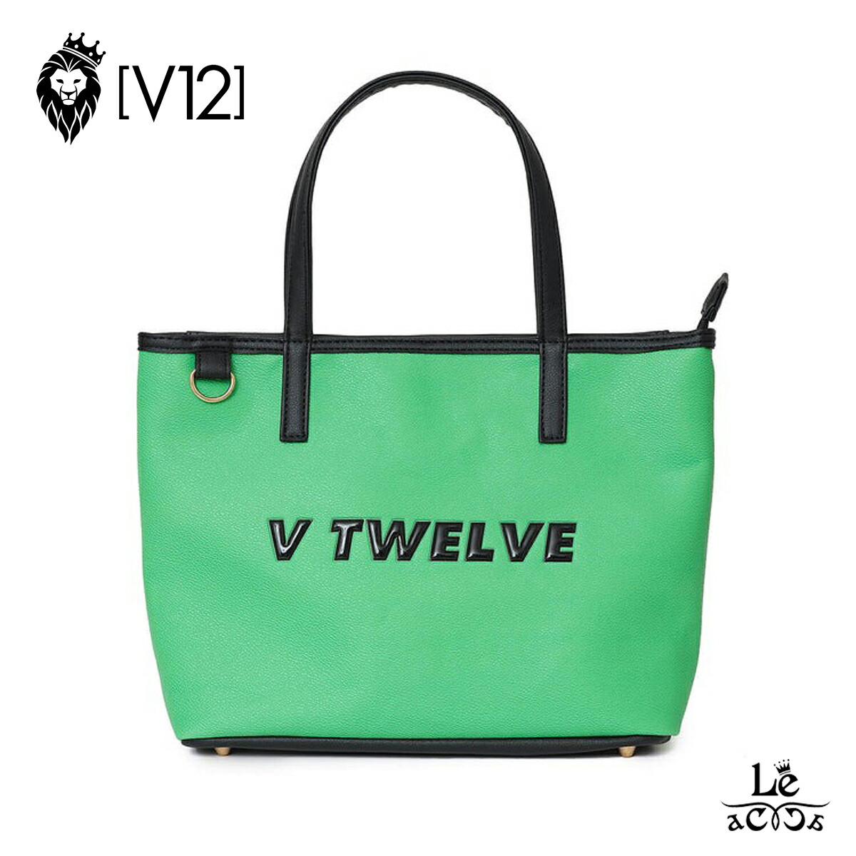 【ポイント5倍】V12 ゴルフ バッグ カートバック ラウンドバッグ HIDE CART BAG V122510-BG02 メンズ レディース 男女兼用 トートバッグ ミニトート ロゴ グリーン ブランド 国内正規品 16500【送料無料】