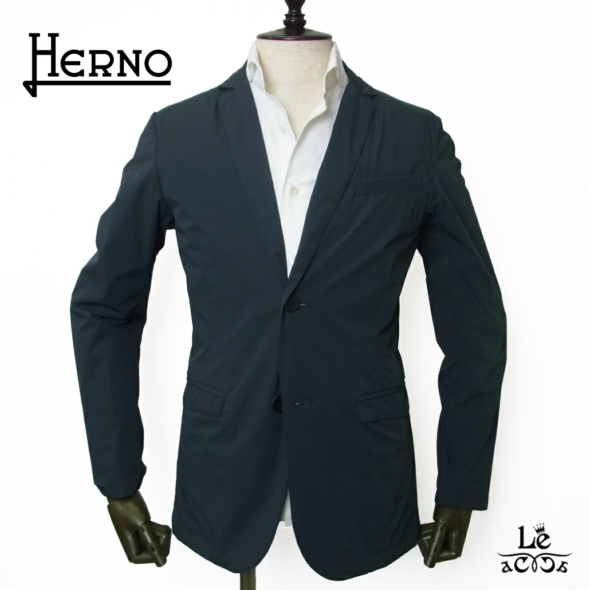 【ポイント5倍】【30％OFF】ヘルノ ジャケット HERNO Laminar LIGHT MATT ルミナー ライト マット シングルジャケット テーラードジャケット セットアップ ネイビー 春夏 イタリア ブランド 国内正規品【送料無料】