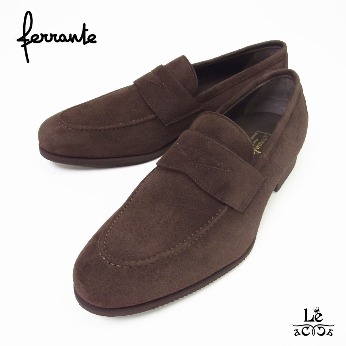 ferrante(フェランテ) スエード チャッカブーツ(WIND) 青 8H ferrante(フェランテ) スエード チャッカブーツ(WIND) 青 8H