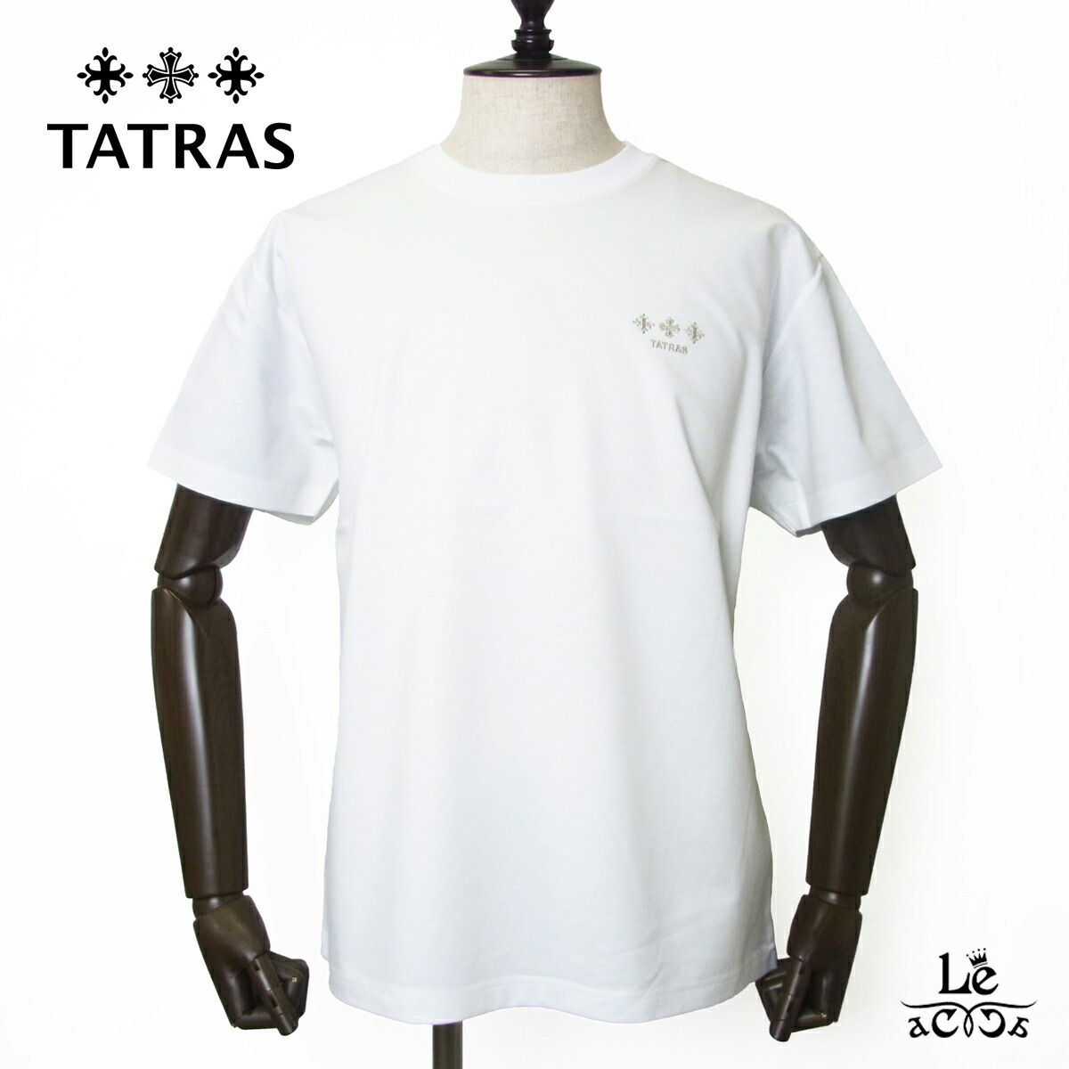 【30％OFF】TATRAS タトラス Tシャツ メンズ NUNKI ヌンキ 半袖 カットソー クルーネック ホワイト ブランド 国内正規品【送料無料】