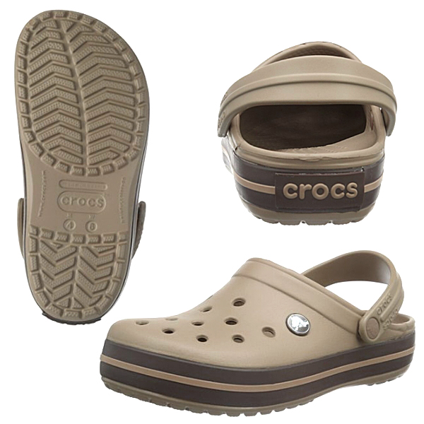 light brown crocs