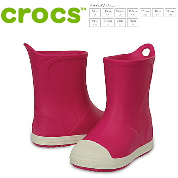 楽天市場 クロックス レインブーツ キッズ Crocs Bump It Boot 3515 6mi ピンク Rain スニーカー 靴激安通販 Reload