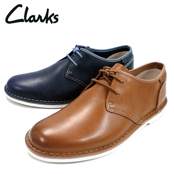clarks mens brown leather shoes