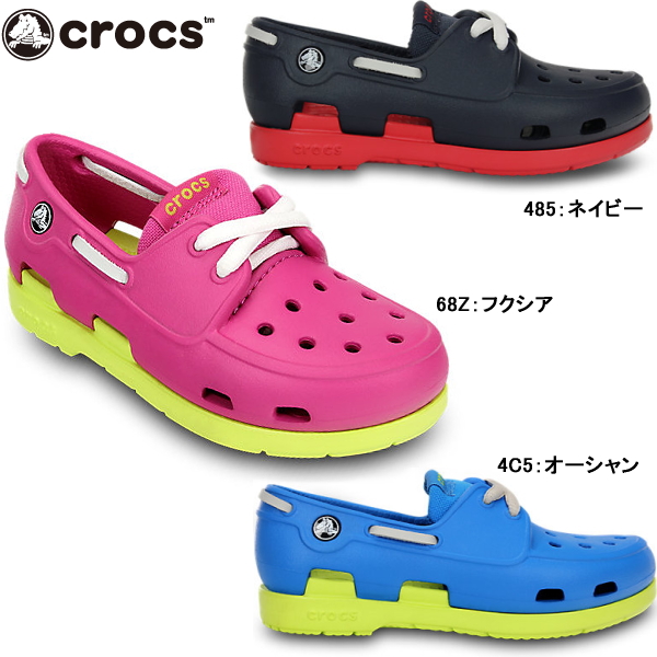 crocs beach line boat shoe kids 