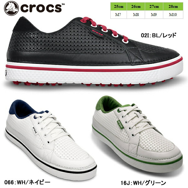 楽天市場 クロックス メンズ ゴルフシューズ スニーカー ドレイデン Crocs Drayden 175 男性用 軽量 シューズ 靴 Men S Mdmd 33pnld 国内正規取扱店 07co 靴のセレクトショップ Lab