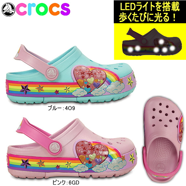 rainbow crocs kids