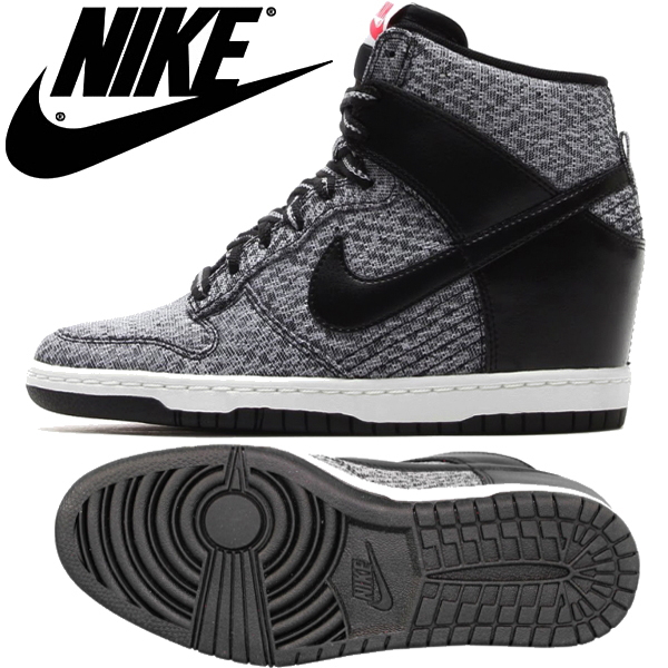 nike sky hi dunk black and white