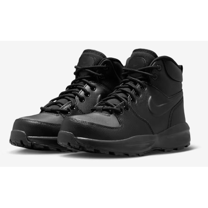 ナイキ 防水 ハイカット マノア レザーGS ジュニア レディース スノトレ ブーツ IH7679-001 ブラック スニーカー 雪国対応 寒冷地 トレッキング アウトドア トレイル 登山 靴 黒 かっこいい 冬靴 女性 子供 通学 20cm 21cm 21cm 22cm 22.5cm 23cm 23.5cm 24cm 24.5cm 25cm n-ih7679-001-1.jpg