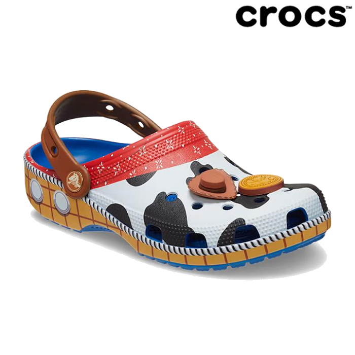 クロックス crocs メンズ レディース サンダル トイストーリー ウッディ クラシック クロッグ ディズニー ピクサー 209446 Disney PIXAR Toy Story Woody Classic Clog カジュアル クロッグサンダル 軽量画像