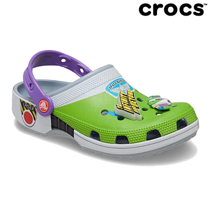 クロックス crocs メンズ レディース サンダル トイストーリー バズライトイヤー クラシック クロッグ ディズニー ピクサー 209545 Disney PIXAR Toy Story Buzz Classic Clog カジュアル クロッグサンダル 軽量画像