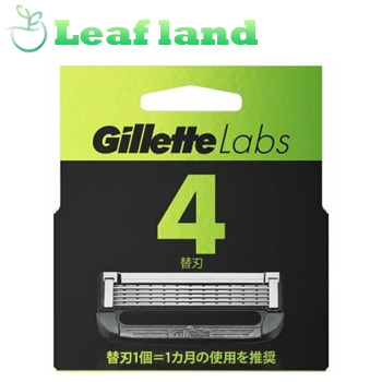 【3個仕掛ける！】【貨物輸送無料！】ジレット Gillette Labs 替刃(4個入)【ジレット】 美容・コスメ・香水-シェービング・脱毛・脱色-T字カミソリ