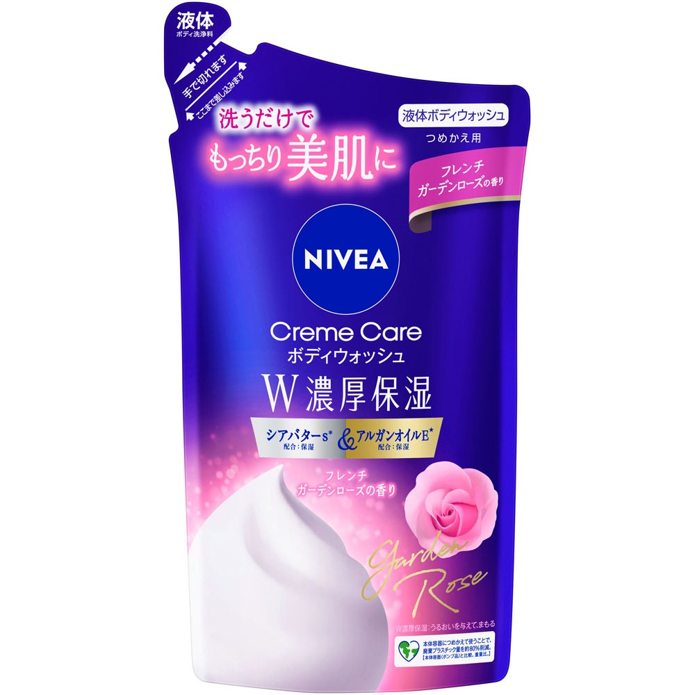 【36個仕掛ける！】【貨物輸送無料！】ニベア クリームケアボディウォッシュ フレンチガーデンローズの芳ばしさ 詰替 340ml【名取り草】