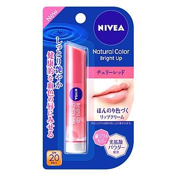 【42個セット！】【★】【NIVEA（ニベア）】ナチュラルカラーリップ ブライトアップ チェリーレッド 3.5g
